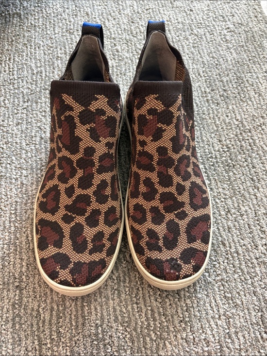 Rothy's Shoes - Rothy's Leopard Knit Slip-On Sneakers - Brown & Black